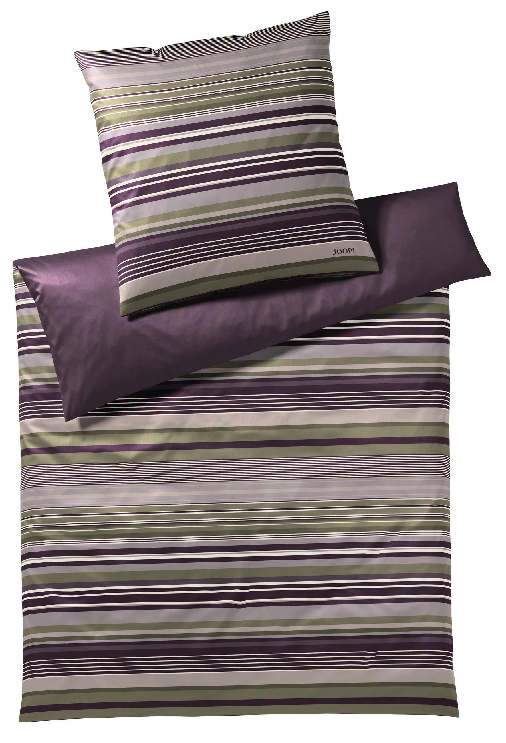 KISSENHÜLLE 40/80 cm - Lila/Hellgrün, Basics, Textil (40/80cm) - Joop!