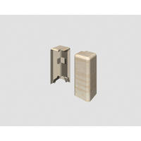 AUßENECKE Braun, Eichefarben  - Eichefarben/Braun, KONVENTIONELL, Kunststoff (1.6/0.7/5.9cm) - Egger Holzwerkstoffe