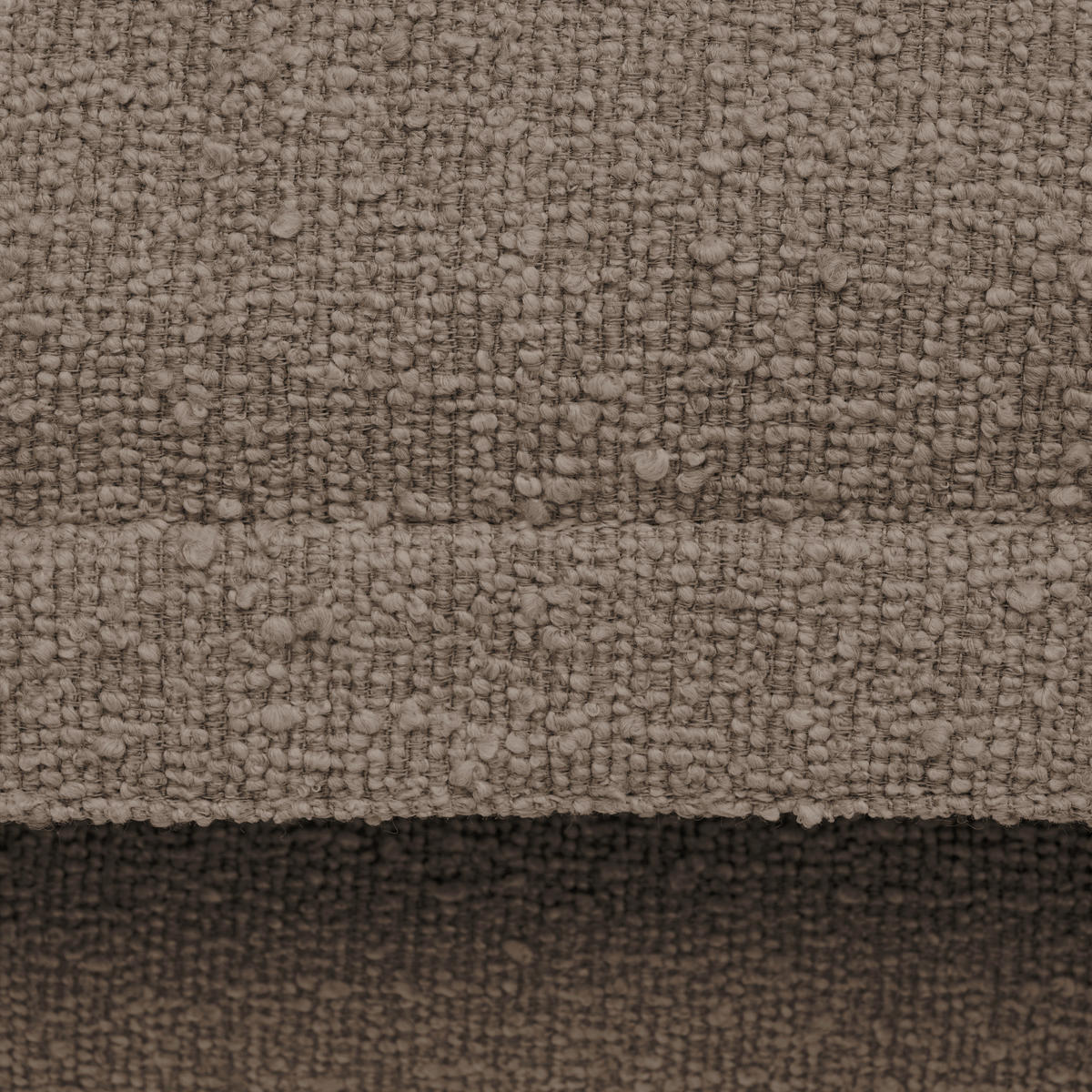 HUSSEN-ECKSOFA in Flachgewebe, Bouclé Braun  - Schwarz/Braun, Trend, Textil/Metall (295/165cm) - Livetastic