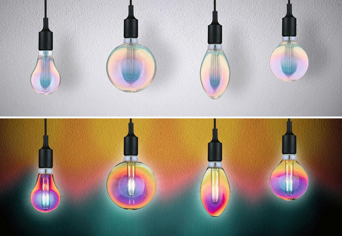LED-LEUCHTMITTEL   E27 1x5W W 470 lm  - Multicolor, Basics, Glas (12,5/16,5cm) - Paulmann