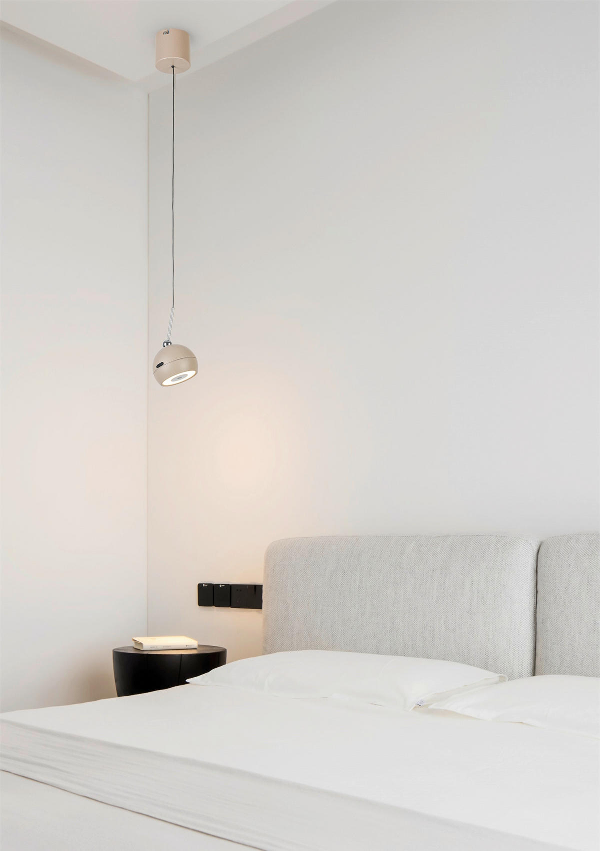 LED-HÄNGELEUCHTE Modula 80-200/9/9 cm  - Sandfarben, Design, Kunststoff/Metall (80-200/9/9cm) - Novel