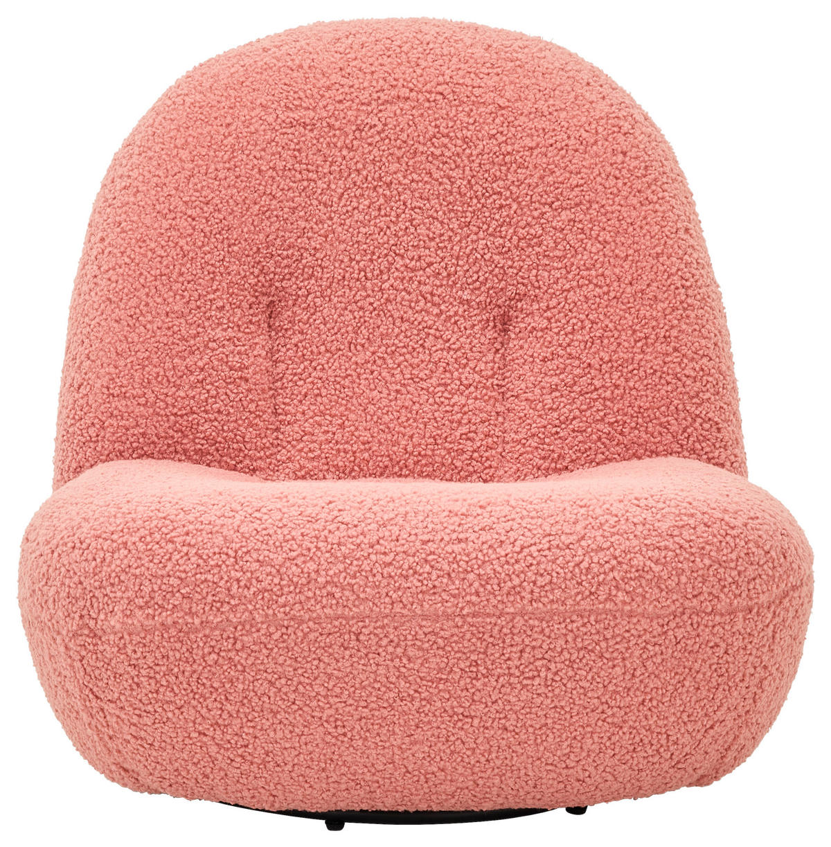 SESSEL Bouclé Koralle    - Koralle/Schwarz, MODERN, Textil/Metall (74/67/93cm) - MID.YOU