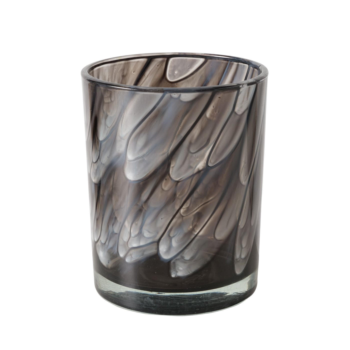 WINDLICHT - Schwarz, Design, Glas (9,9/12,4cm)