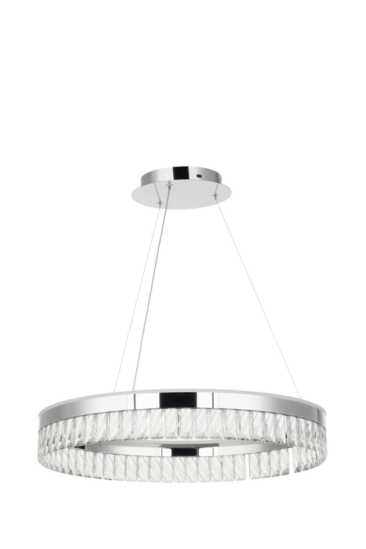 LED-HÄNGLAMPA Bunda 60/150 cm  - klar, Design, metall/glas (60/150cm) - Glandor