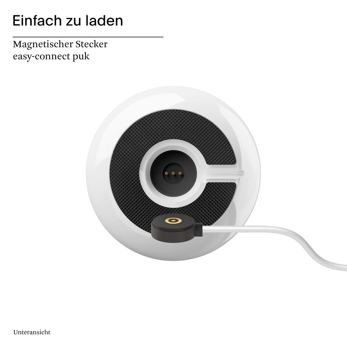 AKKU-TISCHLEUCHTE Nucandle 8,5/8,5/30 cm   - Chromfarben/Weiß Hochglanz, KONVENTIONELL, Metall (8,5/8,5/30cm)