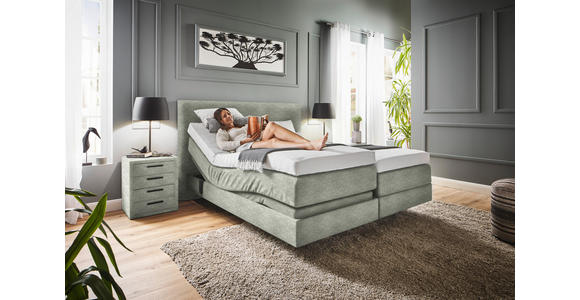 BOXSPRINGBETT 160/200 cm  in Beige  - Beige, KONVENTIONELL, Holz/Textil (160/200cm) - Dieter Knoll