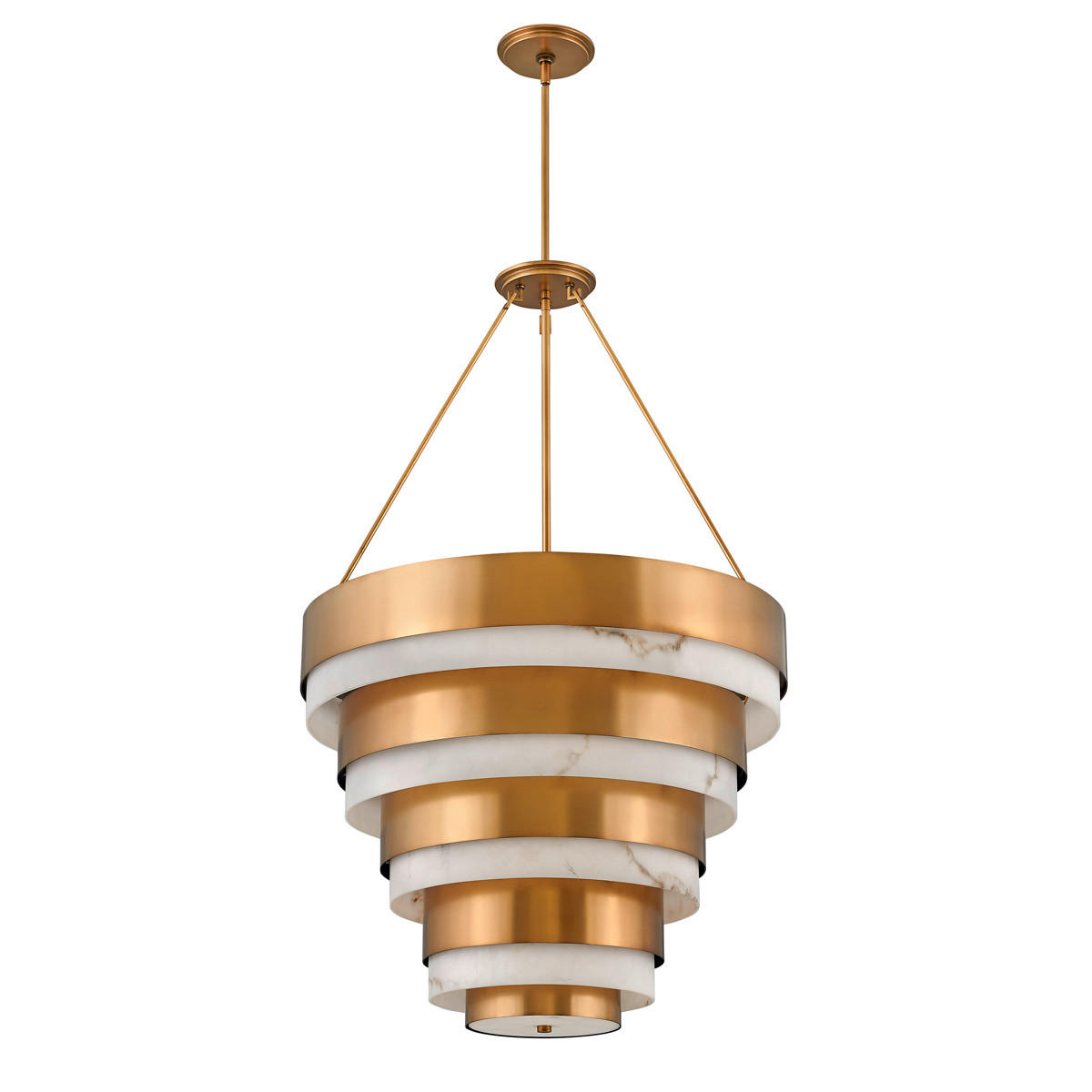 SVJETILJKA VISEĆA 69.2/134.7 cm Elstead Echelon - boje mjeda, Design, kamen/metal (69.2/134.7 cm) - Elstead Lighting