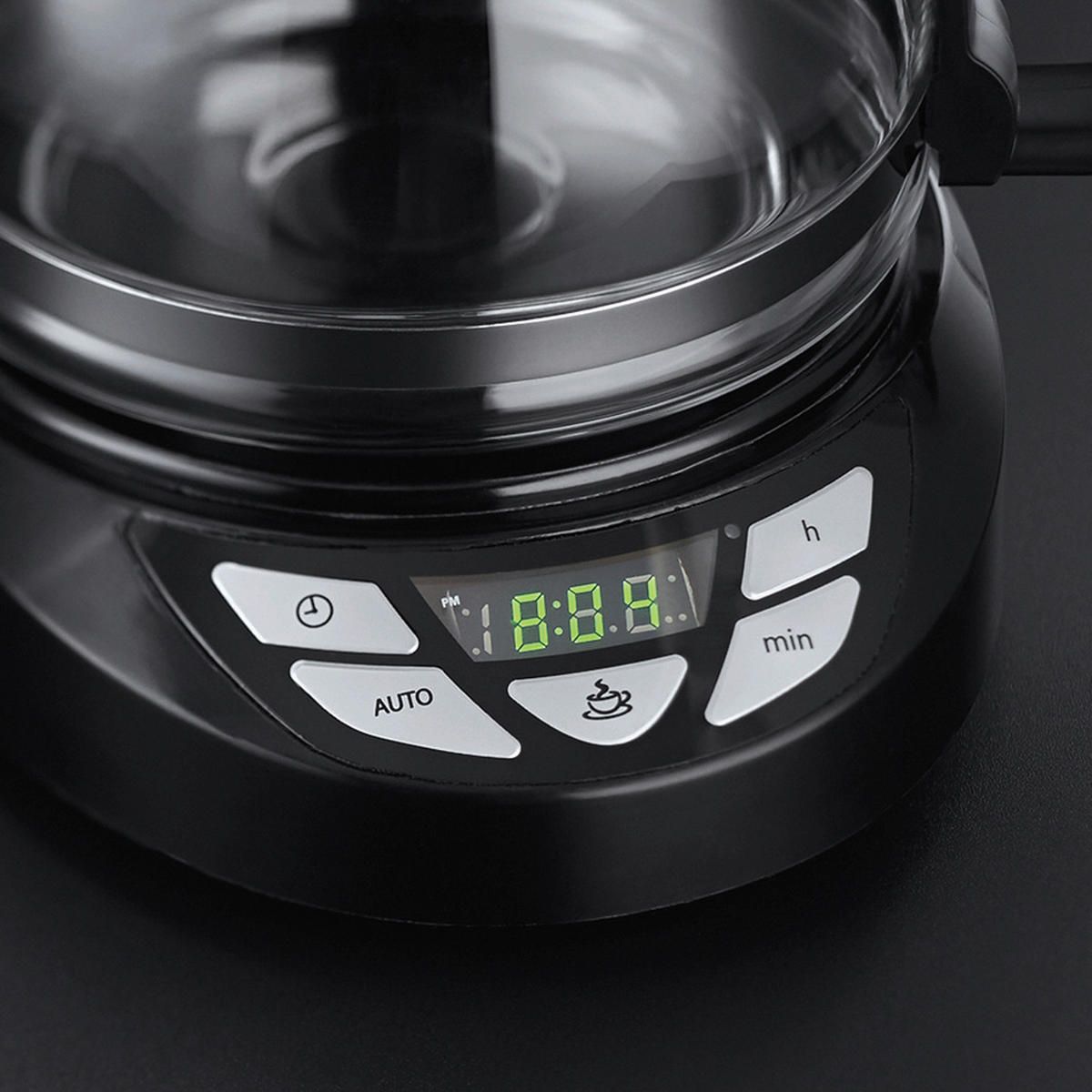 FILTERKAFFEEMASCHINE Textures Plus 22620-56  - Schwarz, Basics, Glas/Kunststoff (19,7/31,8/28,5cm) - Russel Hobbs