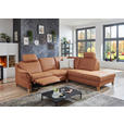 ECKSOFA in Flachgewebe Braun  - Wildeiche/Braun, Natur, Holz/Textil (255/226cm) - Voleo