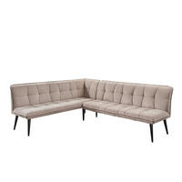 KLUPA KUTNA  bež  drvo, tekstil, drvni materijal      - bež/crna, Moderno, drvni materijal/drvo (260/201cm) - Livetastic