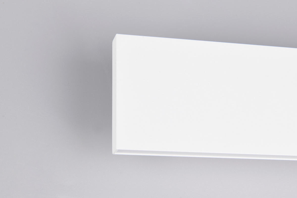 LED-WANDLEUCHTE - Weiss, Design, Kunststoff/Metall (28/8/4,5cm) - Novel
