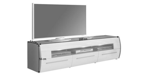 LOWBOARD 200/56/53 cm - Alufarben/Graphitfarben, Design, Holzwerkstoff/Kunststoff (200/56/53cm) - Xora