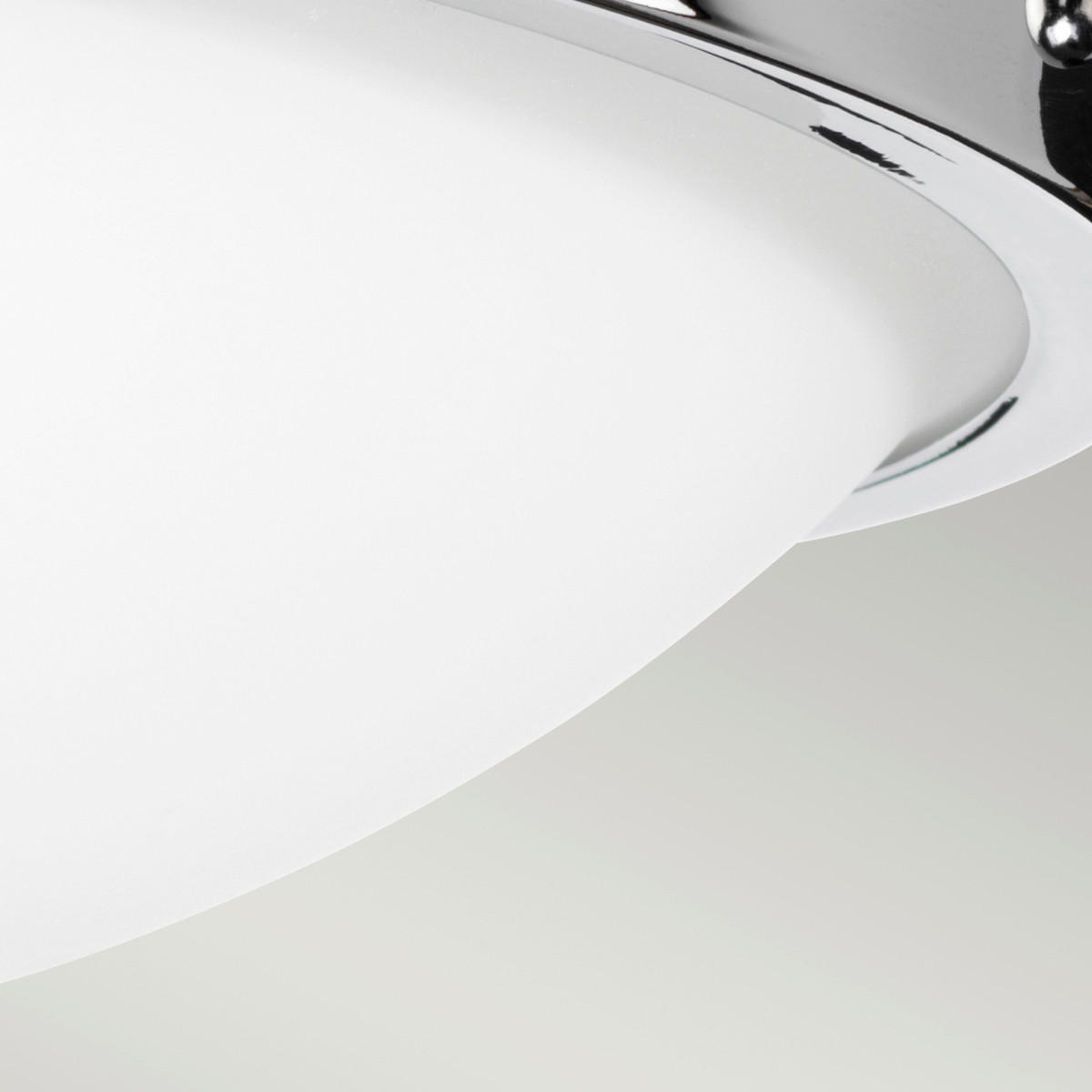DECKENLEUCHTE  31.8/10.8  cm    - Chromfarben, Basics, Glas/Metall (31.8/10.8 cm) - Elstead Lighting
