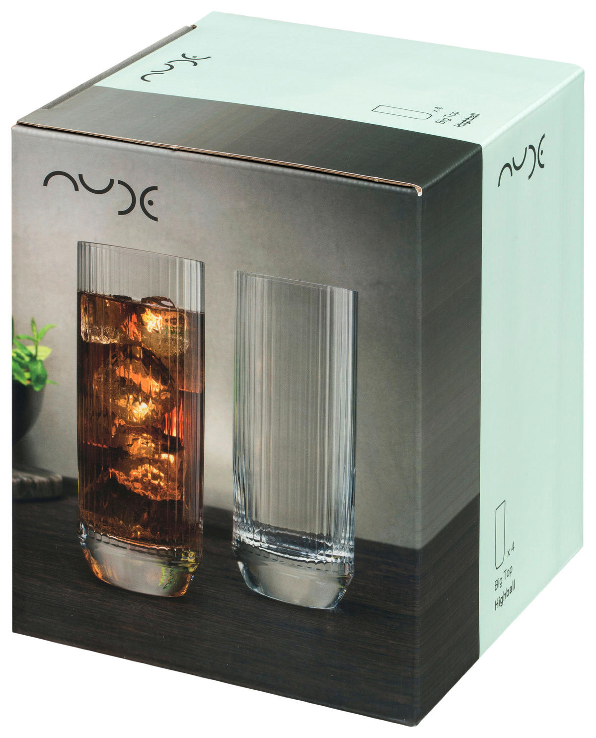 GLÄSERSET Big Top  6-teilig  - Transparent, Trend, Glas (430ml) - Mäser