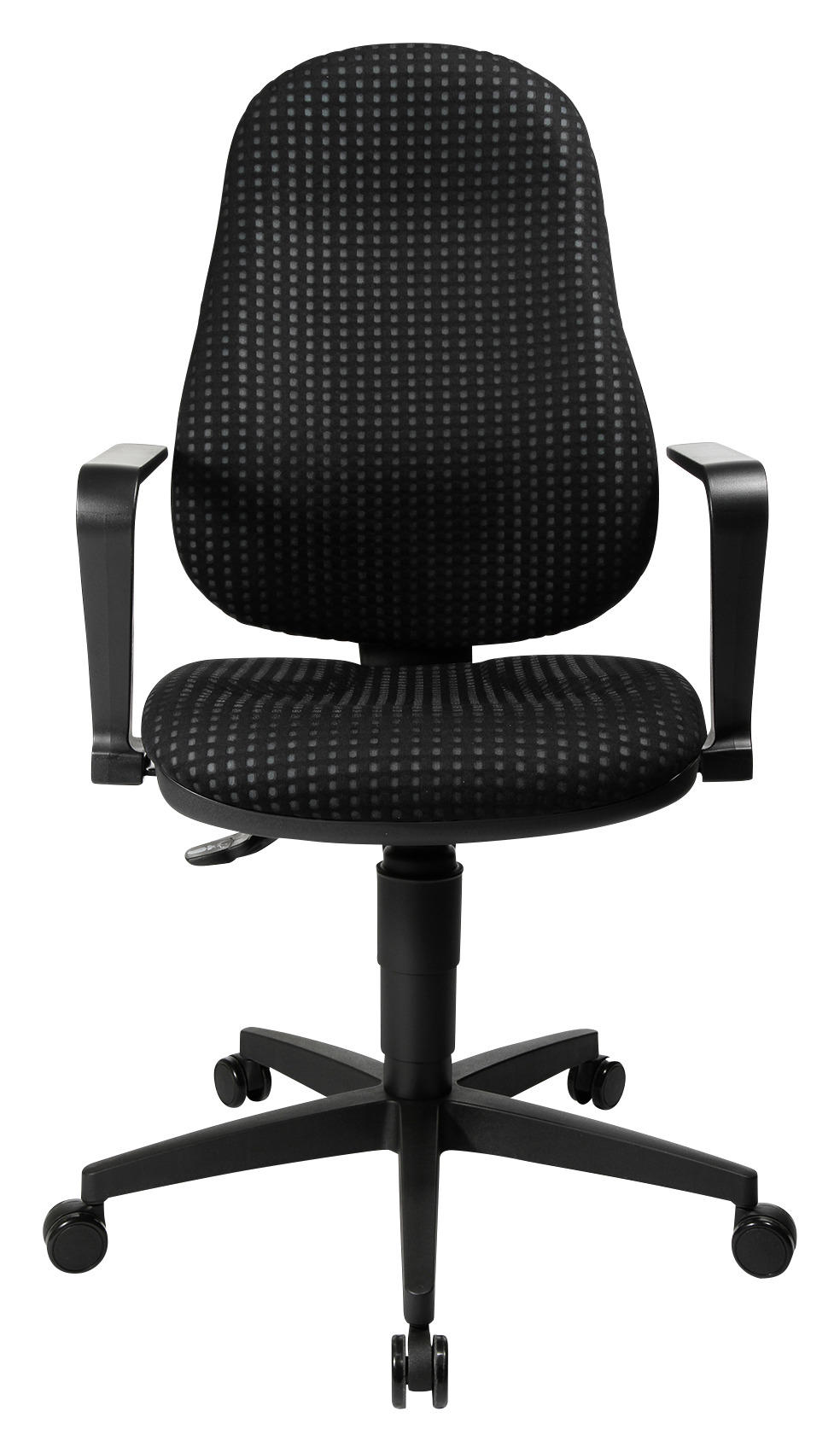 DREHSTUHL Schwarz  - Schwarz, KONVENTIONELL, Kunststoff/Textil (47/98/46cm) - Xora