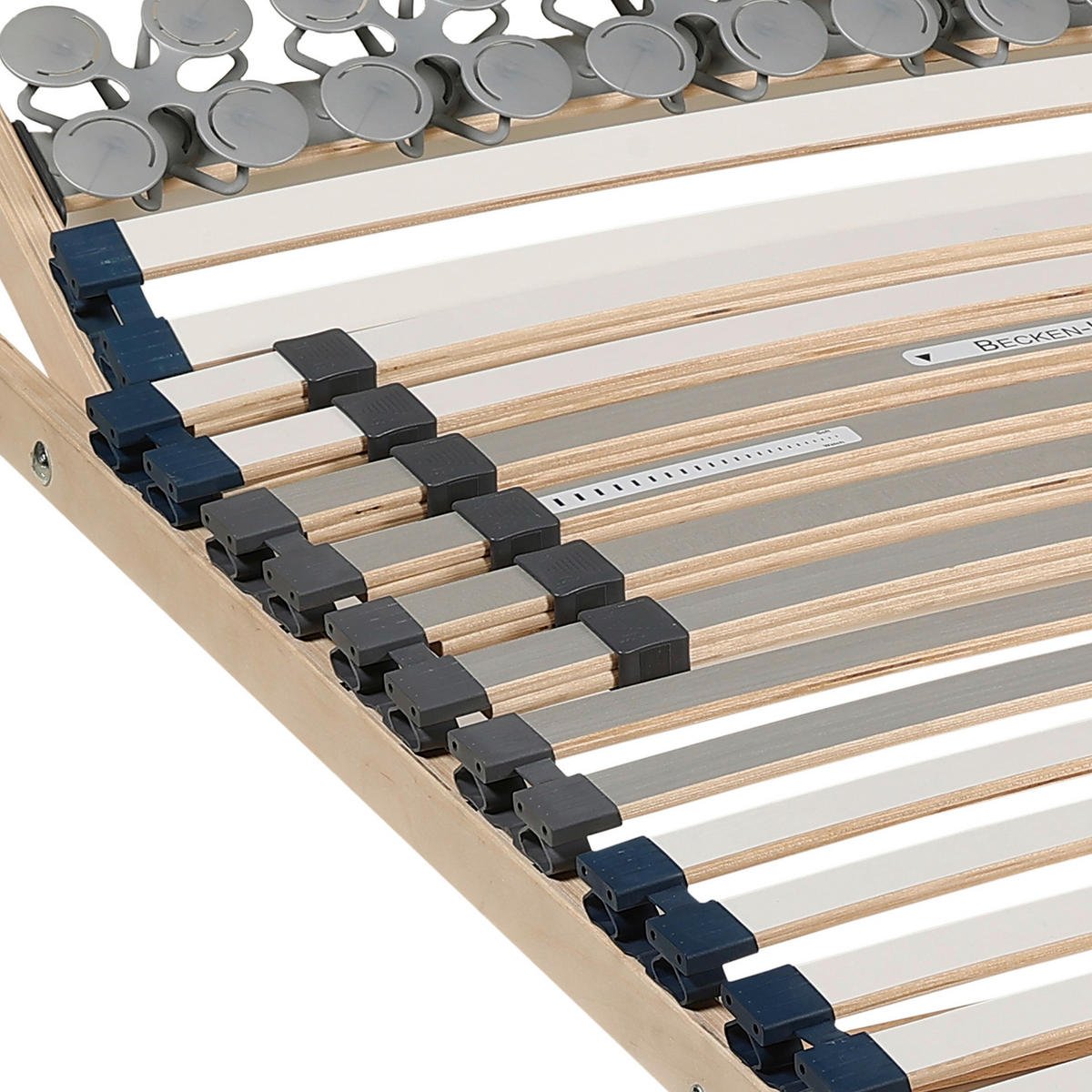 LATTENROSTSET 2 Dreams 180/200 cm Kopfteil verstellbar, Birke, Buche  - Naturfarben/Weiß, Basics, Holz/Kunststoff (180/200cm) - Beco