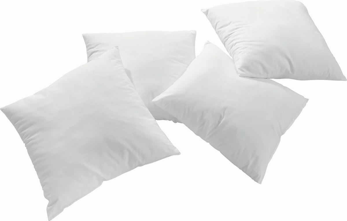 FÜLLKISSEN Polyester 40/40 cm  - Weiß, Textil (40/40cm) - Boxxx