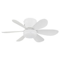 DECKENVENTILATOR Delores 51/16,5 cm  - Weiß, Design, Kunststoff/Metall (51/16,5cm) - Globo