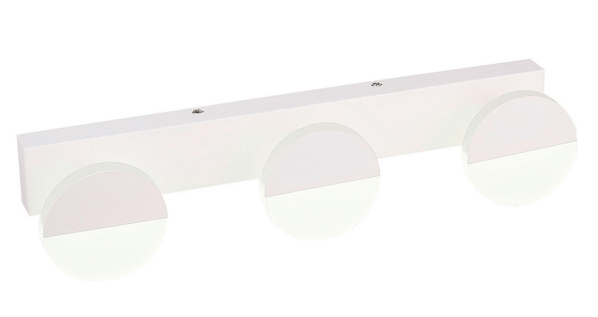 WANDLEUCHTE Sing 13/49/13 cm   - Weiß, Design, Metall (13/49/13cm)