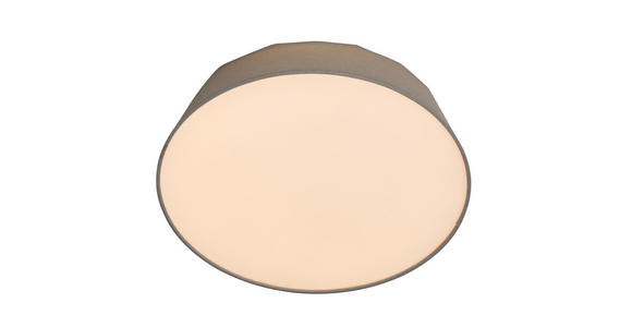 LED-DECKENLEUCHTE 40/12,7 cm - Hellgrau, Basics, Kunststoff/Textil (40/12,7cm) - Novel