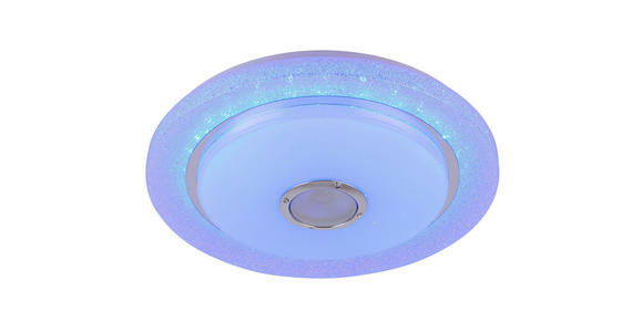 LED-DECKENLEUCHTE 38/8 cm - Chromfarben/Weiß, Trend, Kunststoff/Metall (38/8cm) - Novel