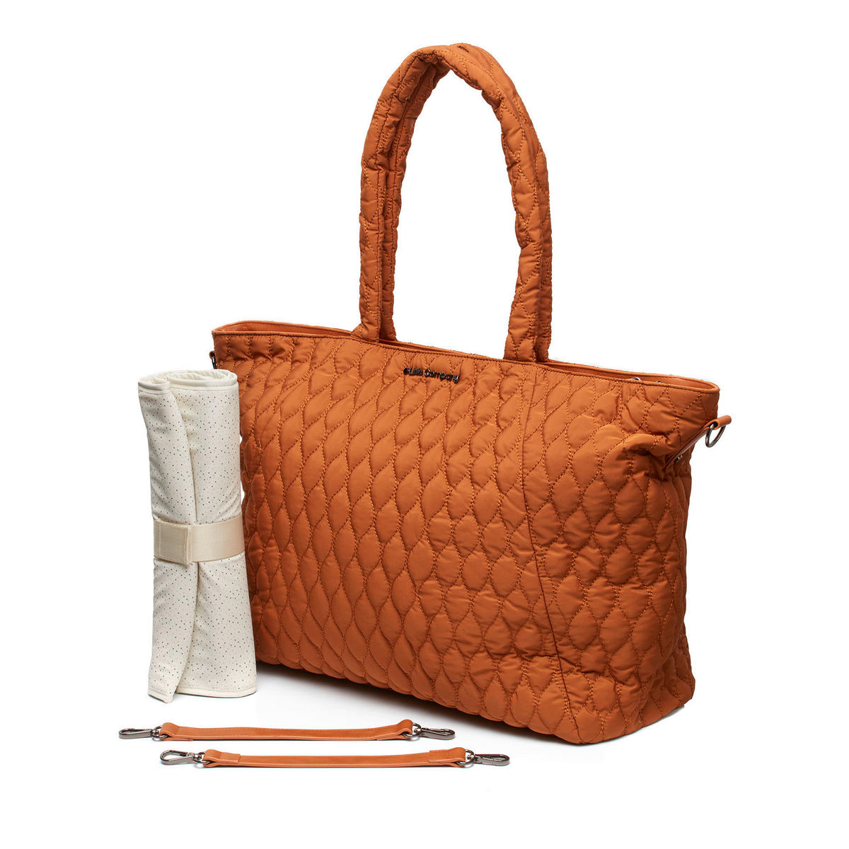 WICKELTASCHE  - Beige/Kupferfarben, Basics, Textil (45/37/15cm)