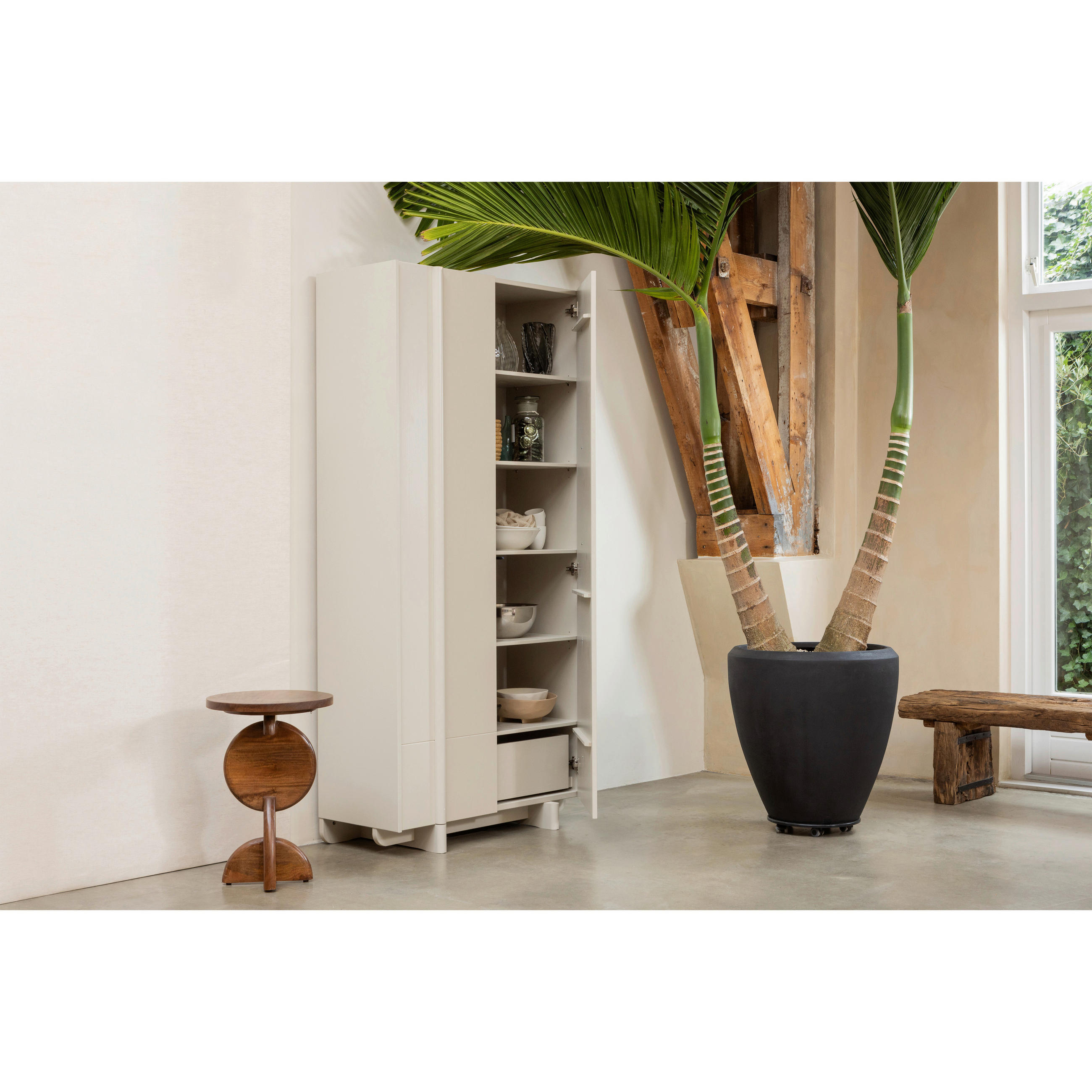 GARDEROBENSCHRANK 101/210/46 cm  - Grauweiß, Design, Holz (101/210/46cm) - Livetastic
