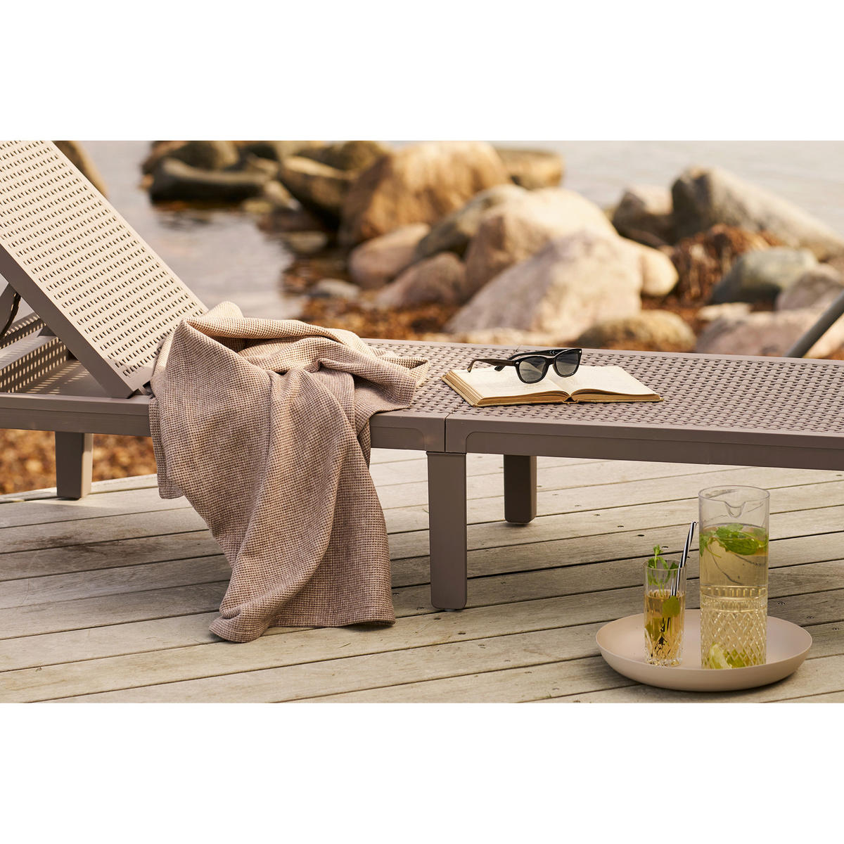 DEKOTABLETT 30/4 cm    - Beige, Basics, Metall (30/4cm)