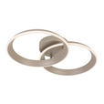 LED-DECKENLEUCHTE Velora 53,5/33/9,3 cm  - Sandfarben, Design, Kunststoff/Metall (53,5/33/9,3cm) - Dieter Knoll