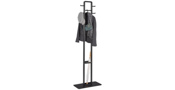 GARDEROBENSTÄNDER in Schwarz 56/180/28 cm - Schwarz, Trend (56/180/28cm) - Carryhome