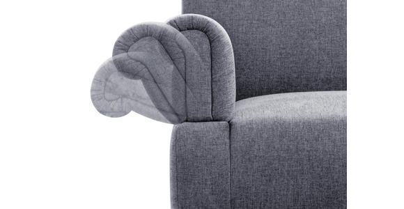 SOFA Flachgewebe Hellblau, Blaugrau  - Blaugrau/Naturfarben, ROMANTIK / LANDHAUS, Holz/Textil (181/98/81cm) - Cantus