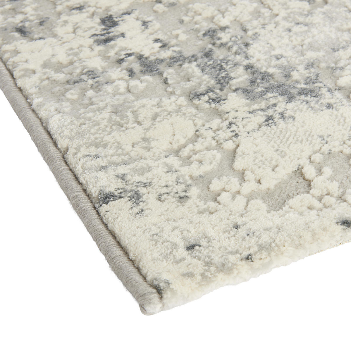 WEBTEPPICH 133/195 cm Palau Grau, Weiß  - Weiß/Grau, Design, Textil (133/195cm)