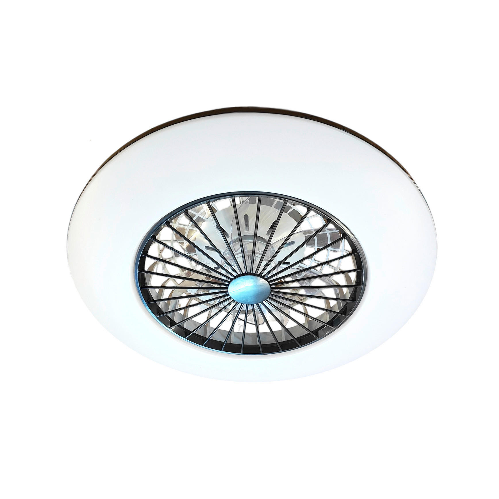 PLAFONSKI VENTILATOR - bela/crna, Osnovno, plastika (55/14cm)