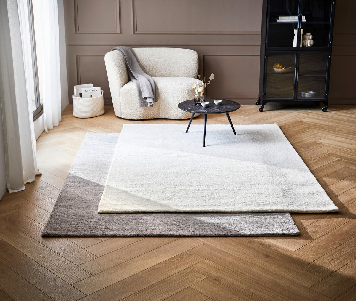 WOLLTEPPICH 70/140 cm Weiß  - Weiß, Design, Textil (70/140cm) - Linea Natura