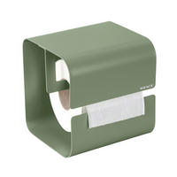 TOILETTENPAPIERHALTER - Grün, MODERN, Metall (14/14,5/13,7cm) - Wenko