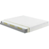 TASCHENFEDERKERNMATRATZE 180/200 cm Höhe ca. 23 cm  - Weiß, KONVENTIONELL, Textil (180/200cm) - Sleeptex