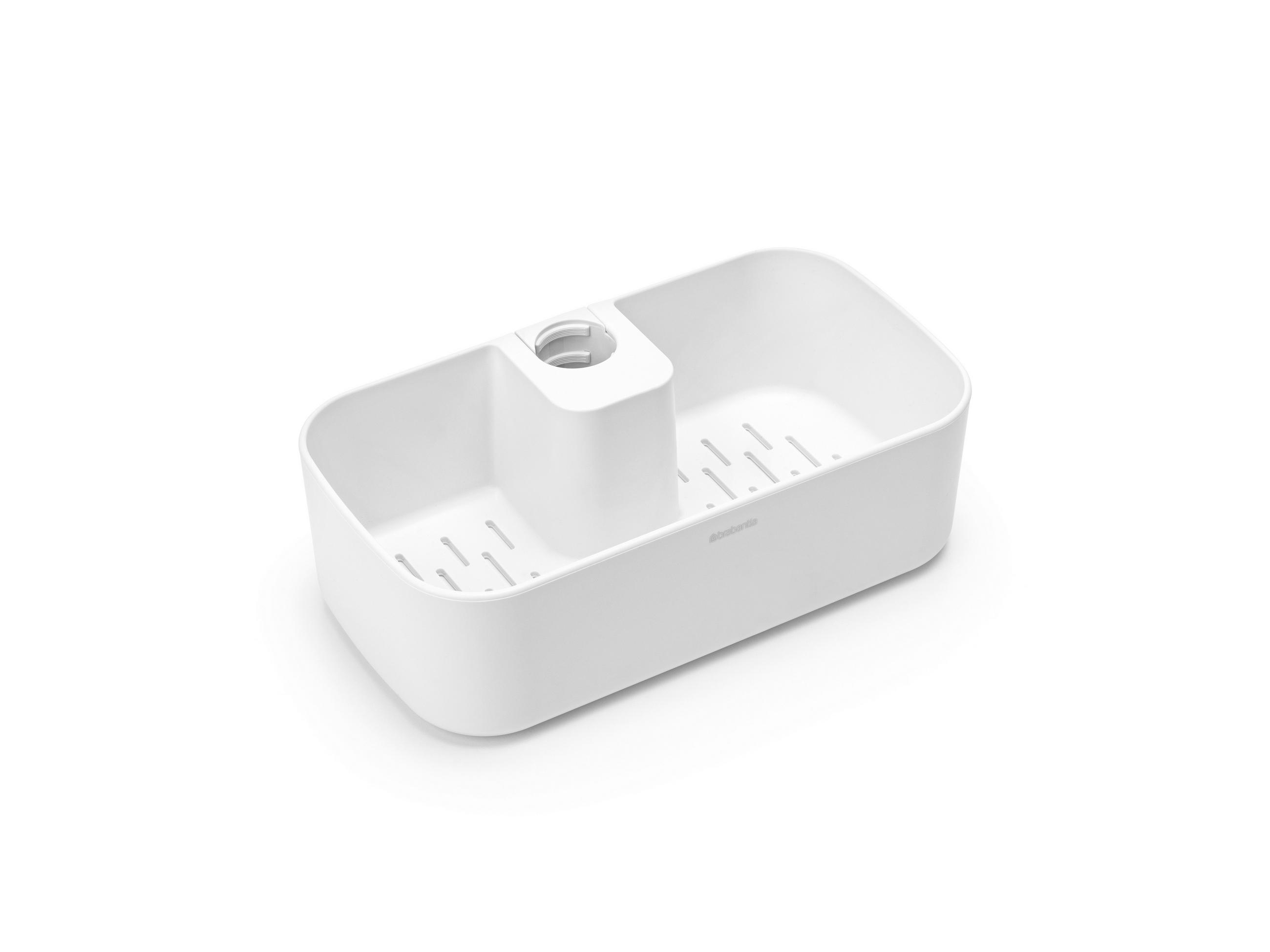 Duschkorg 13,3/7,5/24,4 cm  - vit, Basics, plast (13,3/7,5/24,4cm) - Brabantia