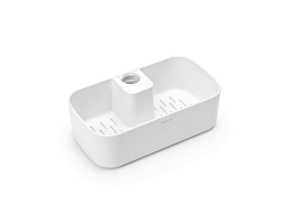 Duschkorg 13,3/7,5/24,4 cm  - vit, Basics, plast (13,3/7,5/24,4cm) - Brabantia