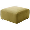 HOCKER Cord Gelb, Grün  - Gelb/Schwarz, Design, Kunststoff/Textil (80/71/80cm) - Pure Home Lifestyle