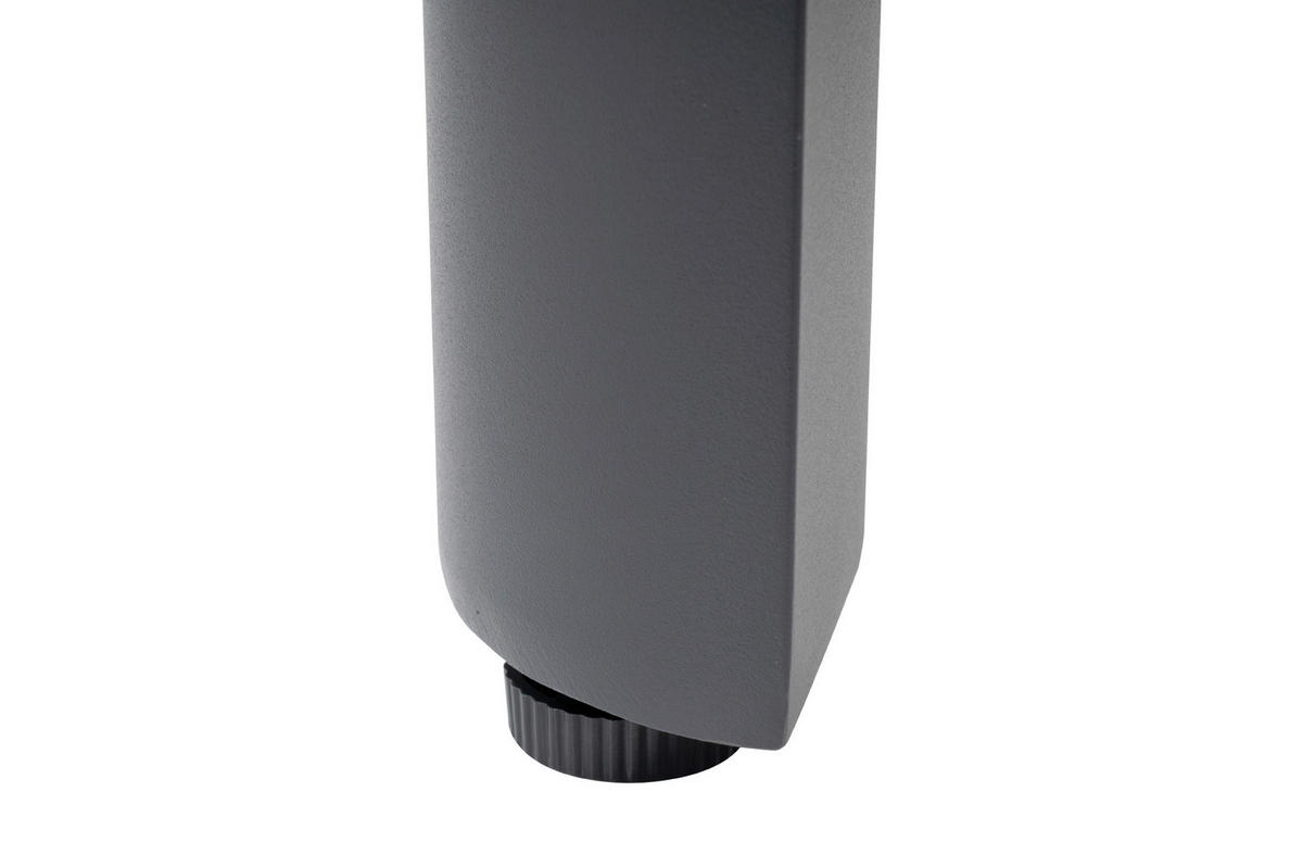 GARTENTISCH Metall, Kunststoff Anthrazit, Braun rechteckig  - Anthrazit/Braun, MODERN, Kunststoff/Metall (91/74/180cm) - Gardenson