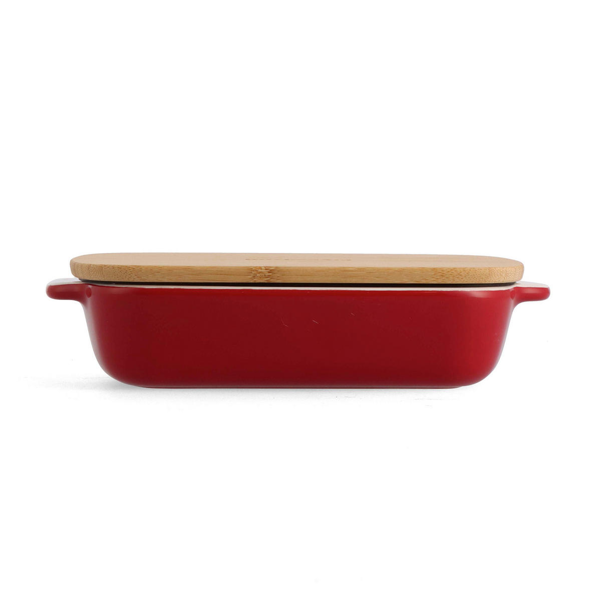 AUFLAUFFORM Keramik, Naturmaterialien Steingut  - Rot/Weiß, Basics, Naturmaterialien/Keramik (15cm) - Kitchenaid