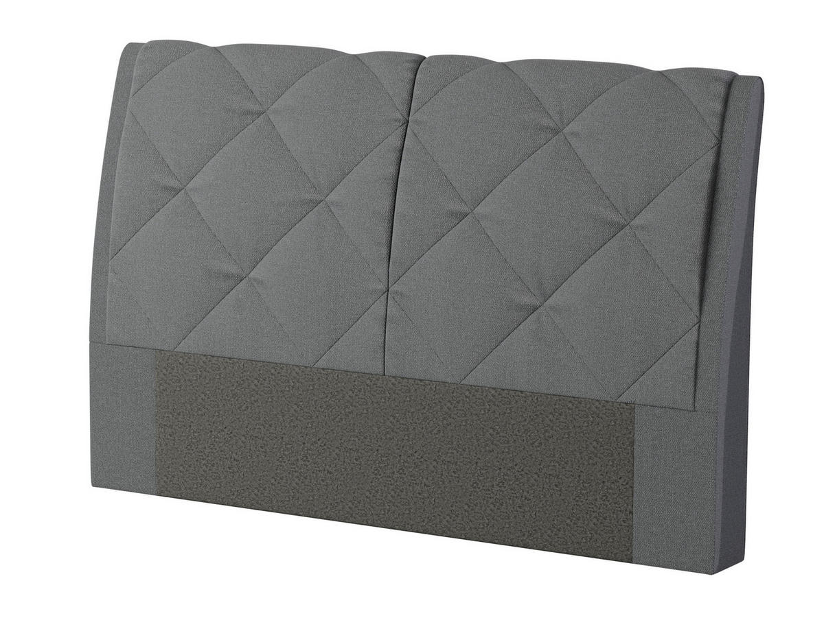 BOXSPRING KREVET 180/200 cm     crna  - crna/boje aluminija, Design, tekstil/metal (180/200cm) - Dieter Knoll