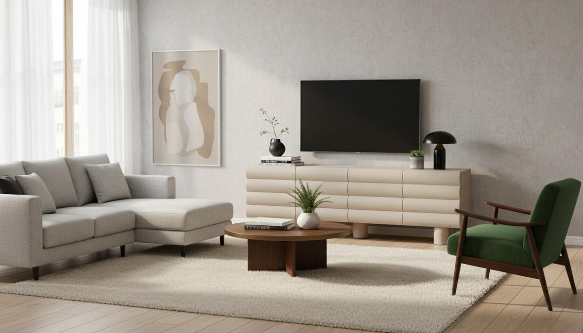 TV-BÄNK 175/60/40 cm  - taupe, Lifestyle, trämaterial (175/60/40cm) - Landscape