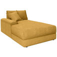 BIGSOFA Cord Senfgelb  - Senfgelb/Schwarz, MODERN, Kunststoff/Textil (117/93/190cm) - Carryhome