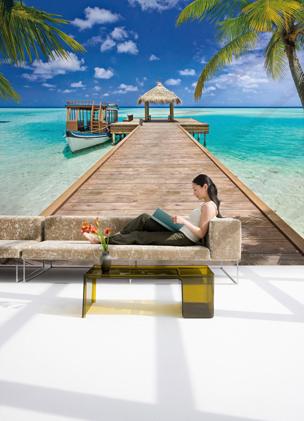 FOTOTAPETA velikost: 368/254 cm - modrá/vícebarevná, Natur, papír (368/254cm)