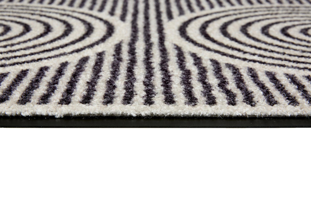 FUßMATTE  67/100 cm  Creme, Schwarz  - Creme/Schwarz, Design, Textil (67/100cm) - Schöner Wohnen