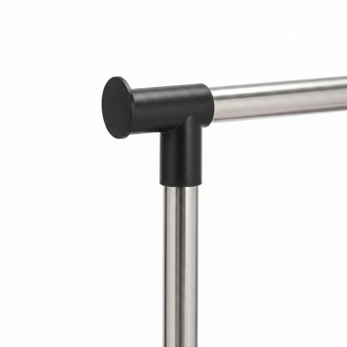 STALAK ZA ODEĆU  crna, srebrna  metal  - srebrna/crna, Osnovno, metal/plastika (80/90-160/43cm) - Boxxx