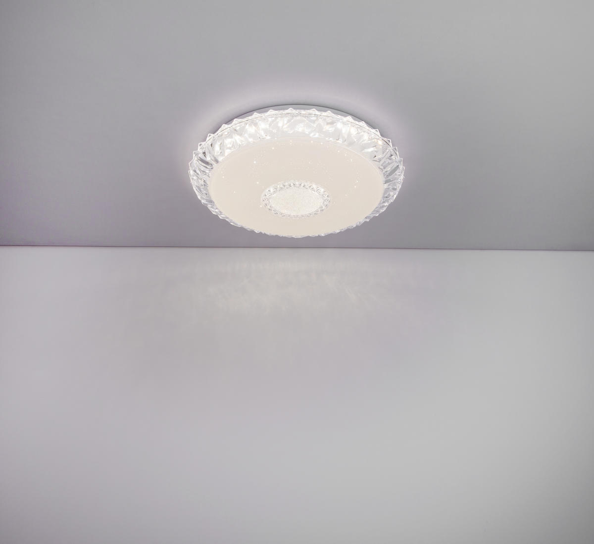 LED-DECKENLEUCHTE 40 W  50/10 cm    - Weiss/Opal, Basics, Kunststoff/Metall (50/10cm) - Globo