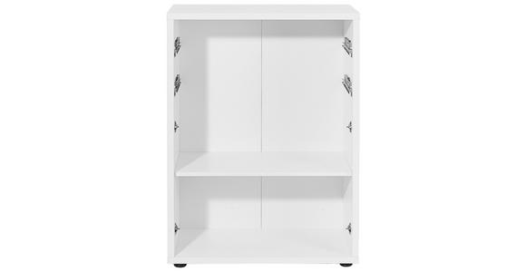 AKTENREGAL 81,8/110,5/40 cm - Silberfarben/Weiß, KONVENTIONELL, Holzwerkstoff/Kunststoff (81,8/110,5/40cm) - Voleo