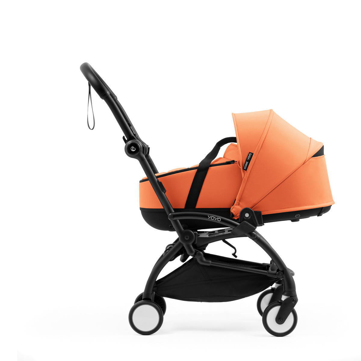 KOŠARA ZA KOLICA    - boje koralja, Basics, tekstil (45,5/44/77cm) - Stokke